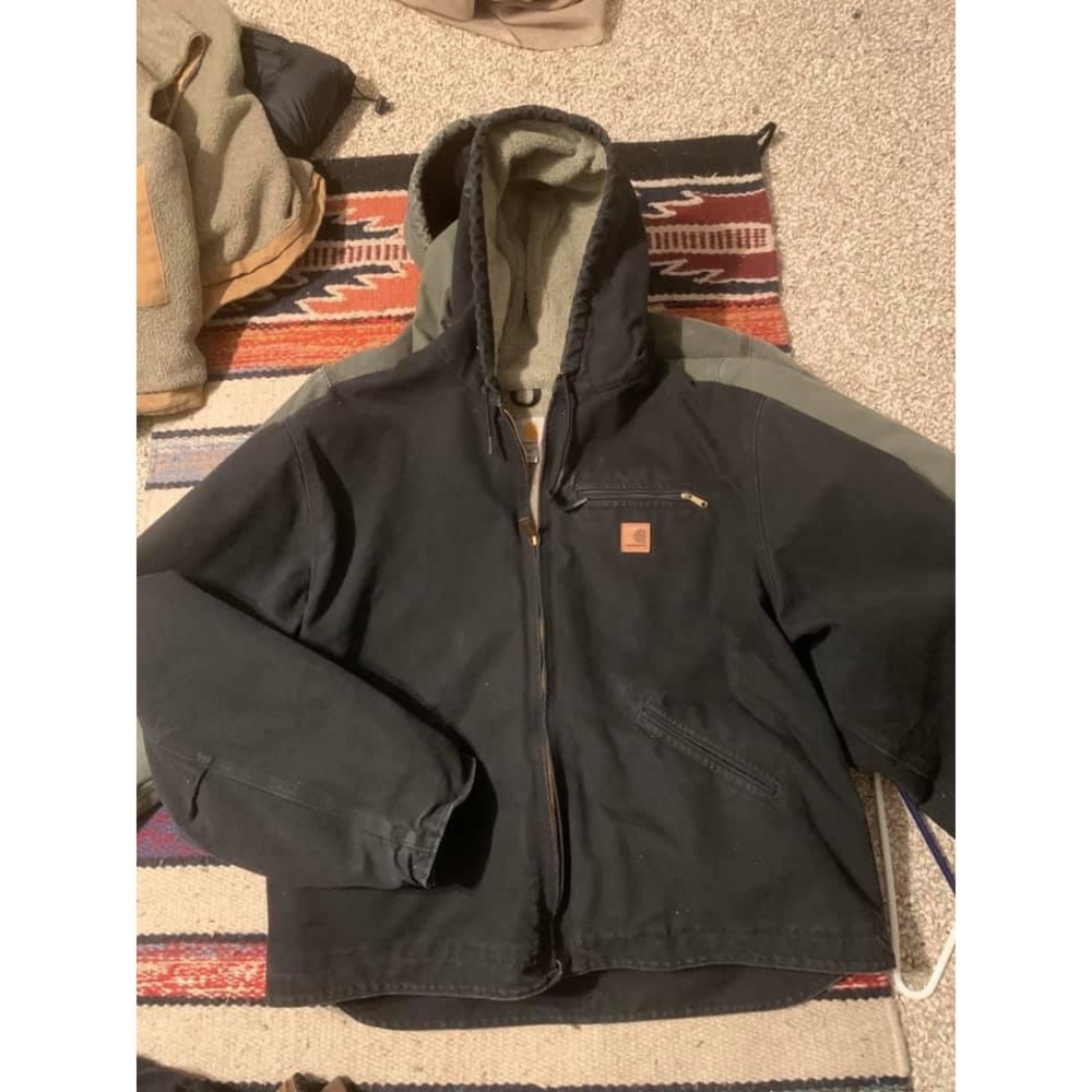 Carhartt bartlett black mens coat